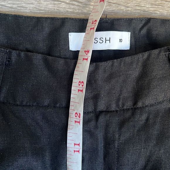 DISSH NORAH BLACK LINEN PANT - Picture 8 of 13